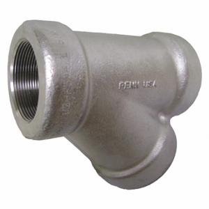 GRAINGER 1000300618 45 Deg Lateral Wye, 316 Stainless Steel, 1/2 Inch x 1/2 Inch x 1/2 Inch Fitting Pipe Size | CQ7HEL 48UG60