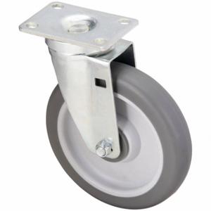 GRAINGER 400K30 Debris-Resistant Standard Plate Caster, 6 Inch Dia, Swivel Caster, C | CQ6XZG