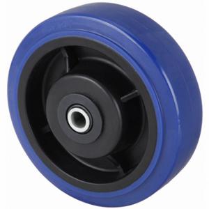 GRAINGER 400K31 Polyurethane Tread On Plastic Core Wheel, 6 Inch Wheel Dia, 2 Inch Wheel Width, Blue | CQ3VML