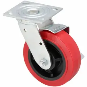 GRAINGER 400K54 Standard Plate Caster, 6 Inch Dia, 7 1/2 Inch Height, Swivel | CQ6YGV