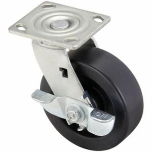 GRAINGER 400K57 Standard Plate Caster, 5 Inch Dia, 6 1/2 Inch Height, Swivel | CQ6YFK