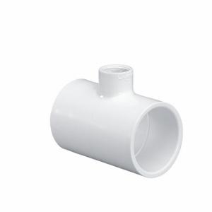 GRAINGER 401626 Reducing Tee, 10 Inch X 6 Inch X 10 Inch Fitting Pipe Size, Schedule 40, 140 Psi, White | CQ4AAC 60UC22