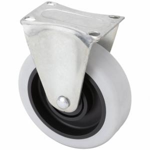 GRAINGER 406P65 Debris-Resistant Standard Plate Caster, 5 Inch Dia, Rigid Caster | CQ6XZC