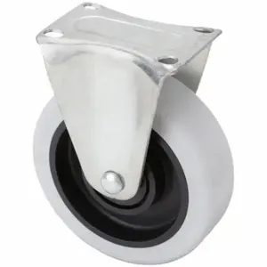 GRAINGER 406P65 Debris-Resistant Standard Plate Caster, 5 Inch Dia, Rigid Caster | CQ6XZC