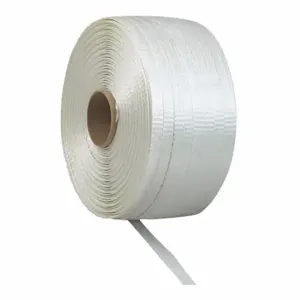 GRAINGER 40TP73 Plastic Strapping, 350 lb Break Strength, 7, 800 ft Overall Length, White | CQ3RGP