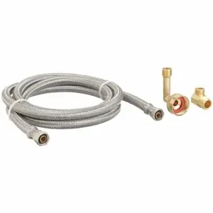 GRAINGER 41045 Water Connector Kit, 1/4 Inch Hose Inside Dia, 6 ft Hose Length, 125 psi, PVC | CP9CGX 419X83