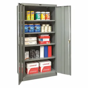 GRAINGER 410S361878HG Commercial Storage Cabinet, Dark Gray, 78 x 36 x 18 Inch Size, Unassembled | CD3UVR 411L38