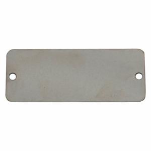 GRAINGER 41293 Blank Tag, Stainless Steel, Silver, 0.04 Inch Thick, Rectangle, 3 Inch Width, 100 Pack | CP7RLN 456Y54
