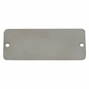 GRAINGER 41293 Blank Tag, Stainless Steel, Silver, 0.04 Inch Thick, Rectangle, 3 Inch Width, 100 Pack | CP7RLN 456Y54