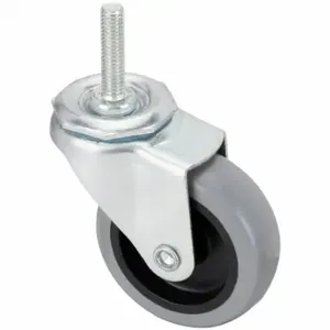 GRAINGER 413X07 Threaded Stem Caster, 3 Inch Wheel Dia, 125 lb, 3 5/8 Inch Mounting Height, Swivel Caster | CQ7JRW