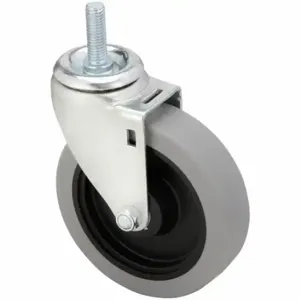 GRAINGER 413X08 Threaded Stem Caster, 5 Inch Wheel Dia, 300 lb, 6 Inch Mounting Height, Swivel Caster | CQ7JRX