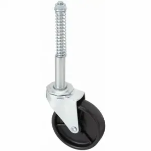 GRAINGER 416P14 Extended-Stem Threaded Stem Caster For Ladders, 3 Inch Wheel Dia, 100 Lb, Plain | CQ7JQT