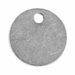 GRAINGER 41841 Blanko-Tag, Aluminium, 1 1/4 Zoll Durchmesser, Silber, 0.04 Zoll dick, rund, 100er-Pack | CP7RLJ 456Y60