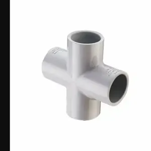 GRAINGER 420-040 Standard Cross, Schedule 40, 4 Inch X 4 Inch X 4 Inch X 4 Inch Fitting Pipe Size, White | CQ3ZYQ 56GX46