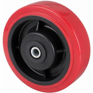 GRAINGER 426A69 Polyurethane Tread On Plastic Core Wheel, 6 Inch Wheel Dia, 2 Inch Wheel Width, Red | CQ3VMM