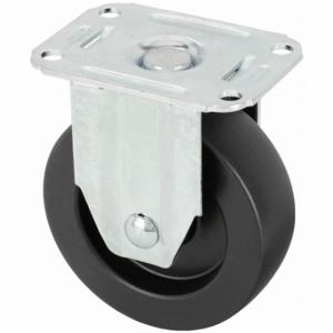 GRAINGER 435Y02 Standard Plate Caster, 5 Inch Dia, 5 5/8 Inch Height, Rigid Caster | CQ6YEW