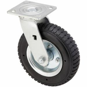 GRAINGER 426A85 Plate Caster With Flat-Free Wheels, 8 Inch Dia, 9 1/2 Inch Height | CQ4UNG
