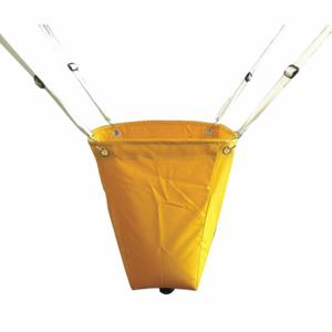 GRAINGER 42X297 Dach-Leckableiter, 1 1/2 Fuß x 1 1/2 Fuß, PVC-laminiertes Polyester, gelb | CQ2HWR