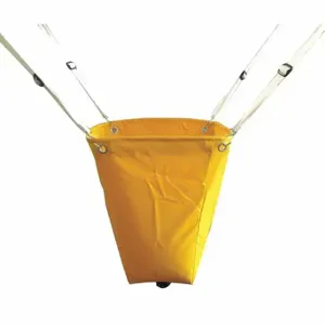 GRAINGER 42X297 Roof Leak Diverter, 1 1/2 ft X 1 1/2 Ft, Pvc Laminated Polyester, Yellow | CQ2HWR