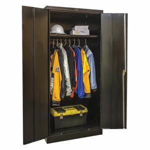 GRAINGER 430W362478ME Storage Cabinet, 36 Inch x 24 Inch x 78 Inch, 1 Adj Shelf, Swing Handle & Keyed, Frame | CQ7DTA 411L59