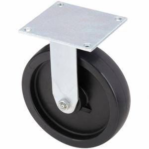 GRAINGER 435X72 Standard Plate Caster, 8 Inch Dia, 9 1/2 Inch Height, Rigid Caster | CQ6YJL