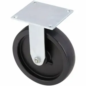 GRAINGER 435X72 Standard Plate Caster, 8 Inch Dia, 9 1/2 Inch Height, Rigid Caster | CQ6YJL