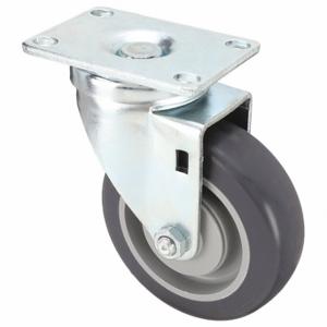 GRAINGER 435X78 Debris-Resistant Standard Plate Caster, 3 1/2 Inch Dia, Swivel Caster | CQ6XYR