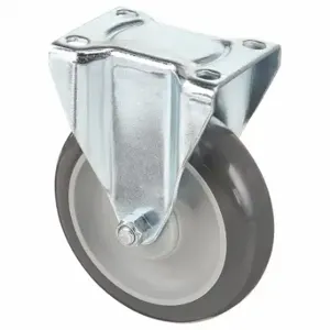 GRAINGER 435X82 Debris-Resistant Standard Plate Caster, 3 1/2 Inch Dia, Rigid Caster | CQ6XYQ