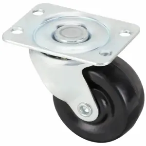 GRAINGER 435X85 Standard Plate Caster, 2 Inch Dia, 2 7/16 Inch Height, Swivel, Hard | CQ6YBY