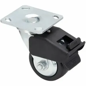 GRAINGER 435Y01 Debris-Resistant Standard Plate Caster, 4 Inch Dia, Swivel, Hard, B | CQ6XZB