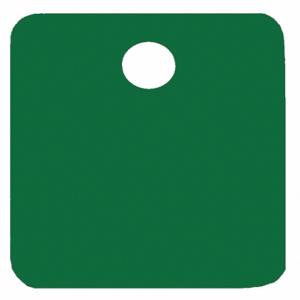 GRAINGER 43751 Blanko-Tag, Aluminium, grün, 0.04 Zoll dick, quadratisch, 2 Zoll Breite, 25er-Pack | CP7RLK 456Y30