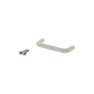 GRAINGER 45-403 Cabinet Pull, Oval, Plastic, Unfinished, #8 - 32, 1 Inch Screw Size, Included | CP8JQJ 451J53