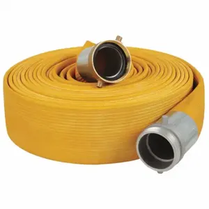 GRAINGER 45DU29 Water Discharge Hose, 1 1/2 Inch Heightose Inside Dia, 50 ft Hose Length, 250 psi, Yellow | CQ7XXL