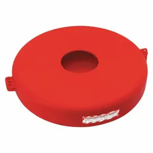 GRAINGER 45MZ60 Gate Valve Lockout, Hinged, 13 Inch Max Hand Wheel Dia, Red, English | CP9RUT 617D12