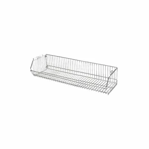 GRAINGER 45VX49 Stacking Basket, 48 x 20 x 12 Inch Size, 150 lbs. Load Capacity, Steel, Chrome | CJ3MUV