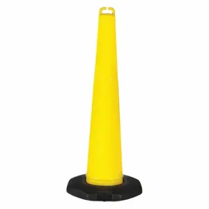 GRAINGER 45YJ70 Traffic Cone, Grabber Top, 42 Inch Height, Yellow, Includes WeigHeighted Base | CQ7QWM