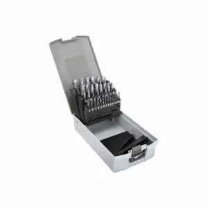 GRAINGER 460-000029B Screw Machine Drill Bit Set, 1/16 Inch Smallest Drill Bit Size, 29 Drill Bits, Altin | CQ4LMB 45YJ60