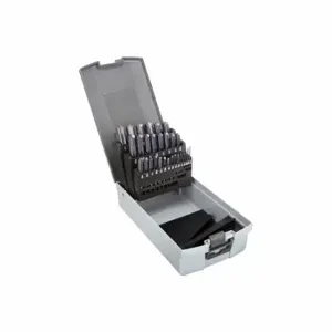 GRAINGER 470-000029B Straight Flute Drill Bit Set, 1/16 Inch Smallest Drill Bit Size, 29 Drill Bits | CQ7DUX 45YJ64