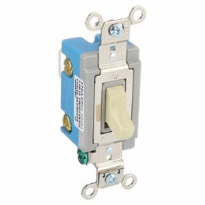 GRAINGER 4802I Wall Switch, Toggle Switch, Double Pole, Ivory, 15 A, Screw Terminals, Screw Terminals | CP9EFM 52HE49