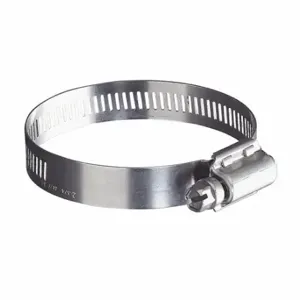 GRAINGER 4830670 Worm Gear Hose Clamp, 304 Stainless Steel, Perforated Band, 9/16 Inch Band Width, 100 PK | CQ7ZCD 45RH51