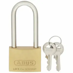 GRAINGER 48JR15 Padlock, 2 1/2 Inch Size Vertical Shackle Clearance, 1 Inch Height | CQ2GNZ