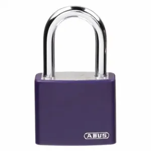 GRAINGER 48JR30 Lockout Padlock, Keyed Alike, Aluminum, Compact Body Body Size, Hardened Steel | CR3DKF