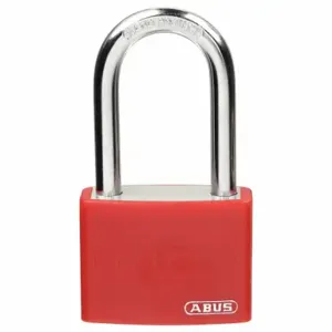 GRAINGER 48JR31 Lockout Padlock, Keyed Different, Aluminum, Compact Body Body Size, Hardened Steel | CQ2KHY