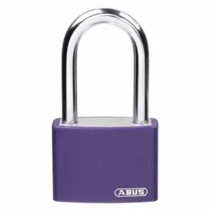 GRAINGER 48JR50 Lockout Padlock, Keyed Alike, Aluminum, Compact Body Body Size, Hardened Steel | CQ2KEV