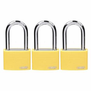 GRAINGER 48JR52 Lockout Padlock, Keyed Alike, Aluminum, Compact Body Body Size, Hardened Steel | CQ2KFG