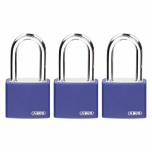 GRAINGER 48JR55 Lockout Padlock, Keyed Alike, Aluminum, Compact Body Body Size, Hardened Steel | CQ2KEM