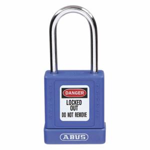 GRAINGER 48JR84 Lockout Padlock, Keyed Different, Aluminum, Compact Body Body Size, Hardened Steel | CQ2KHK