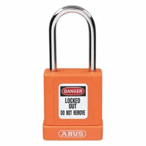 GRAINGER 48JR87 Lockout Padlock, Keyed Different, Aluminum, Compact Body Body Size, Hardened Steel | CQ2KHH