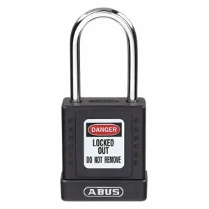 GRAINGER 48JR88 Lockout Padlock, Keyed Different, Aluminum, Compact Body Body Size, Hardened Steel | CQ2KJA