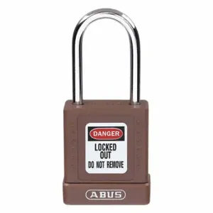 GRAINGER 48JR89 Lockout Padlock, Keyed Different, Aluminum, Compact Body Body Size, Hardened Steel | CQ2KHQ